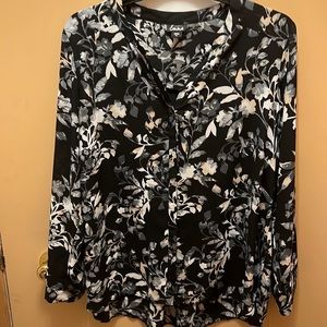 Long sleeve floral blouse